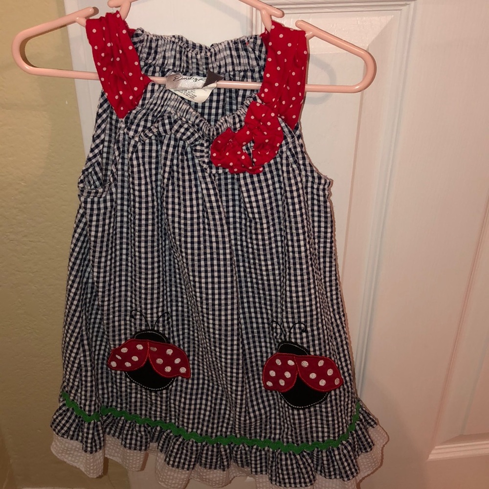 Toddler girl gingham dress